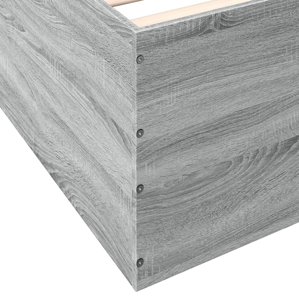 Okvir za krevet boja hrasta 100x200 cm od konstruiranog drva