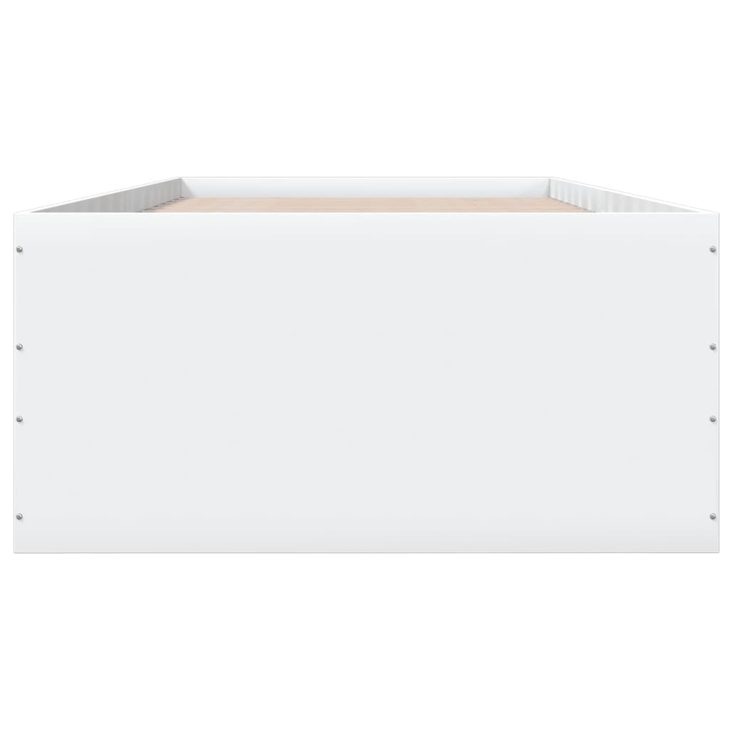 Okvir za krevet bijeli 90x200 cm konstruirano drvo