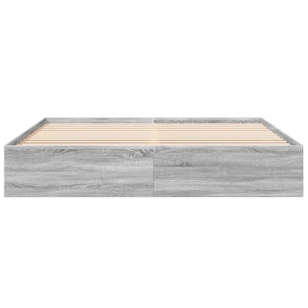 Okvir za krevet boja hrasta 200x200 cm od konstruiranog drva