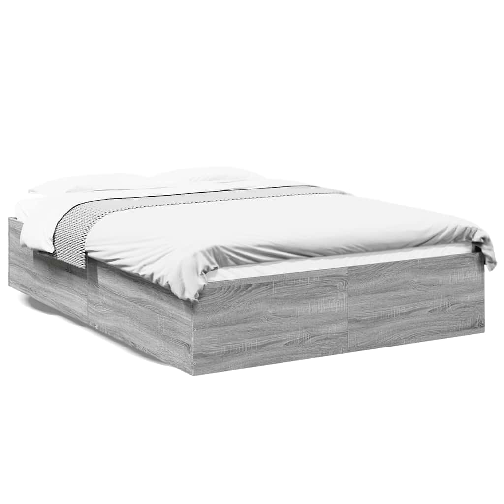 Okvir za krevet boja hrasta 150x200 cm od konstruiranog drva