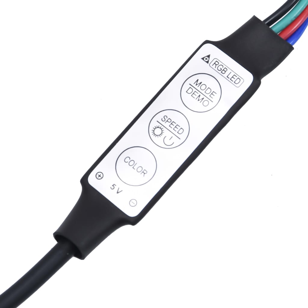 Okvir za krevet s LED svjetlima crni 90 x 190 cm drveni