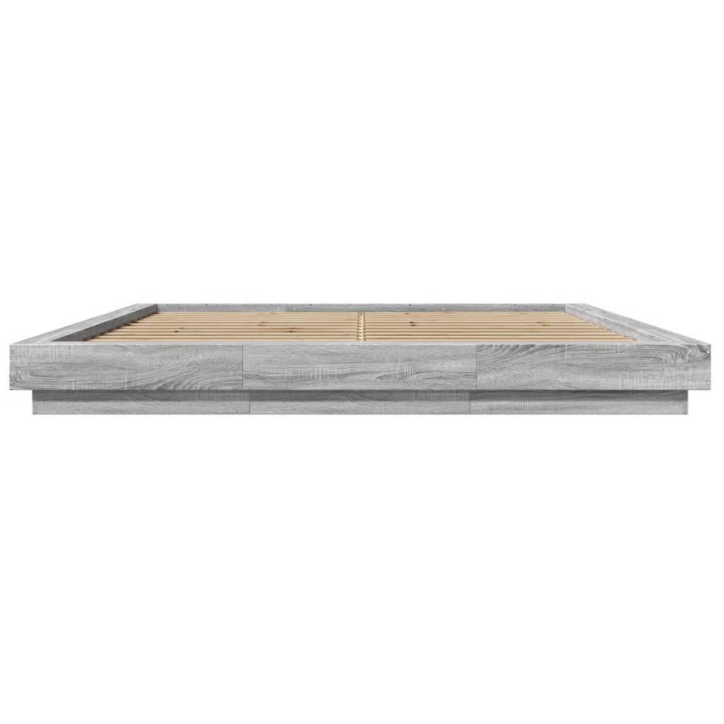 Okvir kreveta boja hrasta 180 x 200 cm od konstruiranog drva
