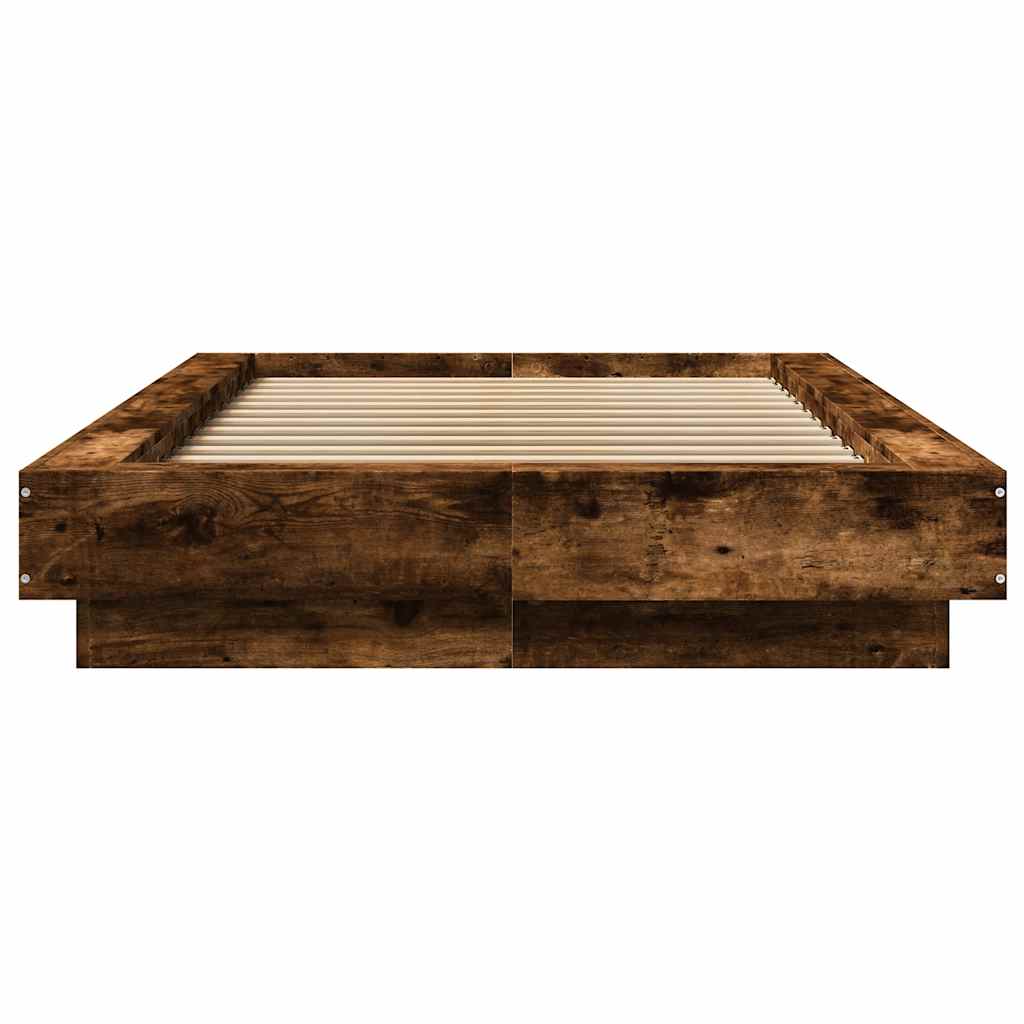 Okvir za krevet boja hrasta 120 x 200 cm konstruirano drvo