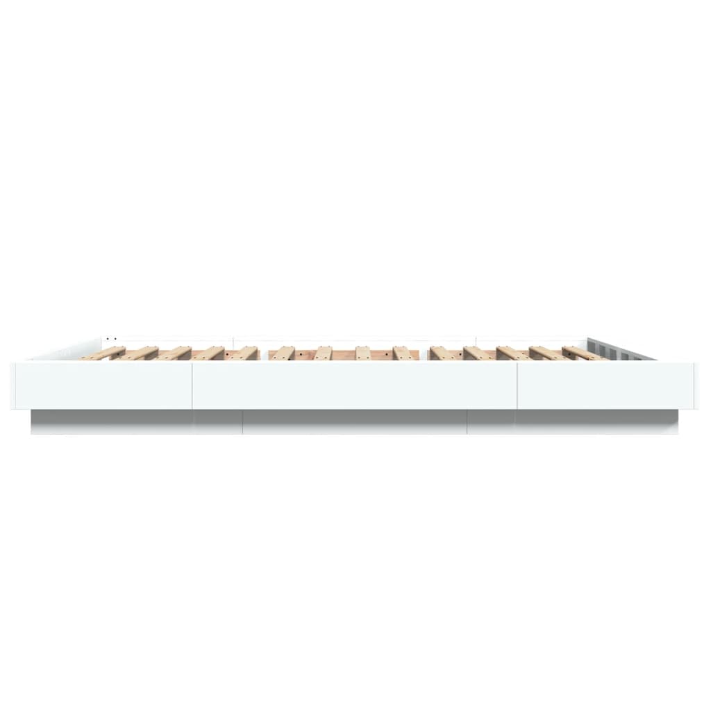 Okvir za krevet bijela 140x190 cm konstruirano drvo