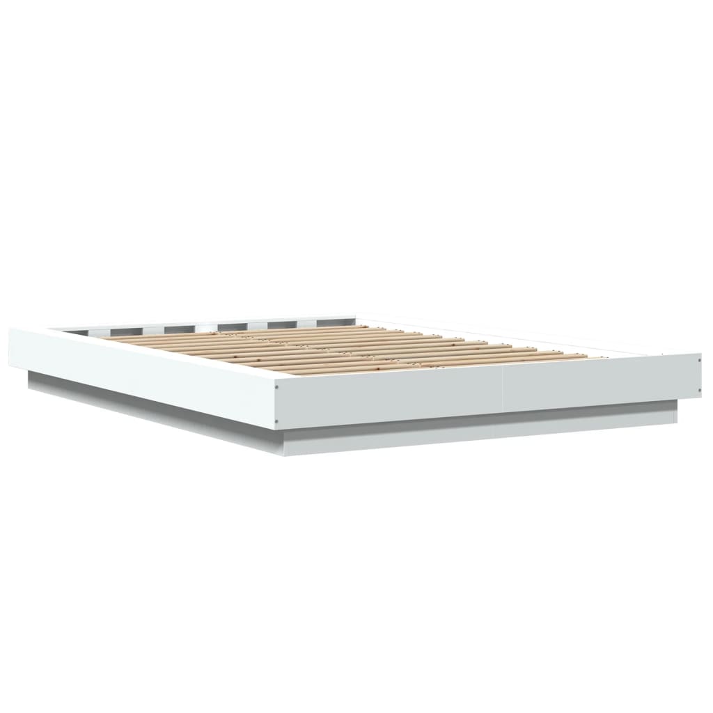 Okvir za krevet bijela 140x190 cm konstruirano drvo