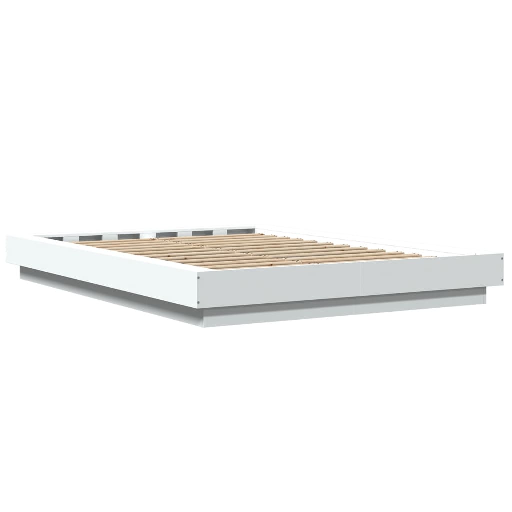 Okvir za krevet bijeli 135x190 cm konstruirano drvo