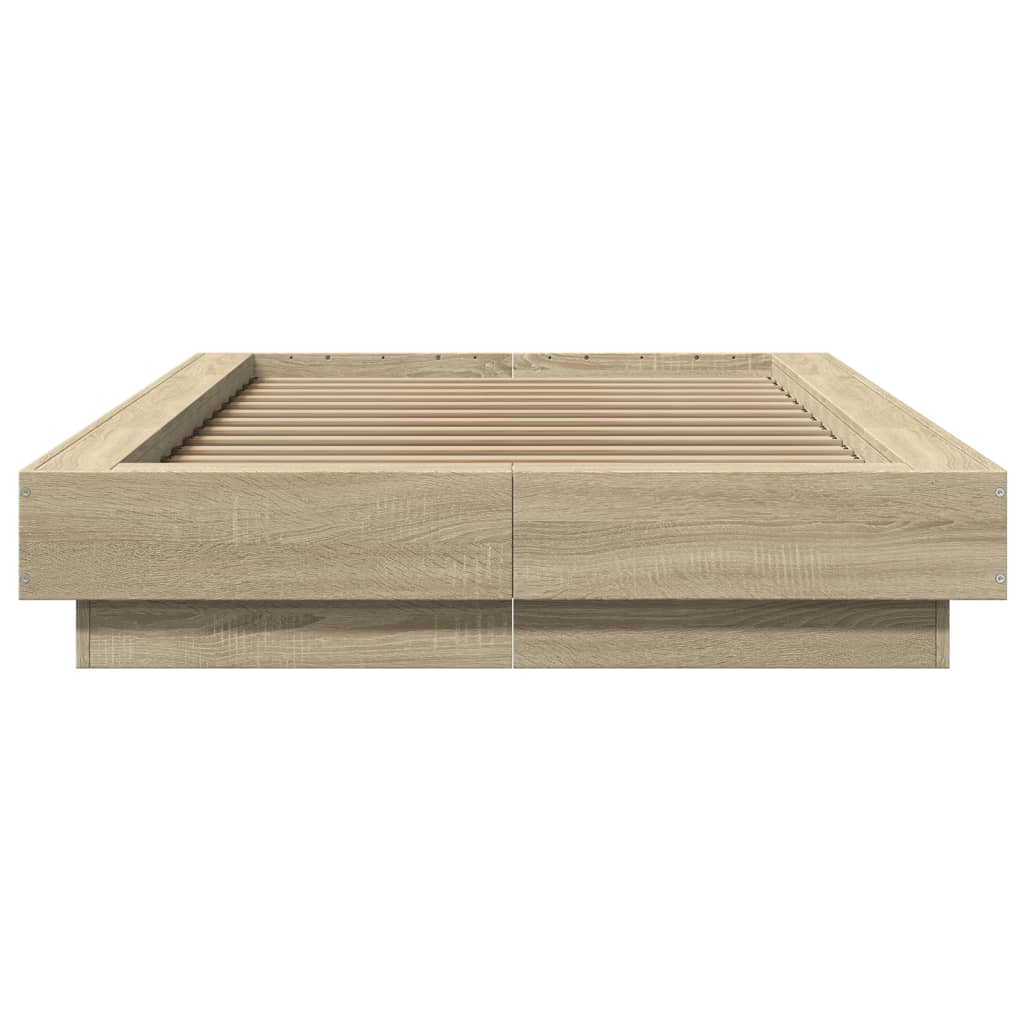Okvir za krevet boja hrasta 75x190 cm od konstruiranog drva