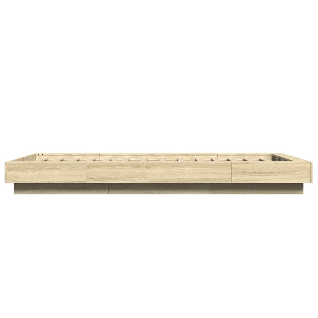Okvir za krevet boja hrasta 75x190 cm od konstruiranog drva