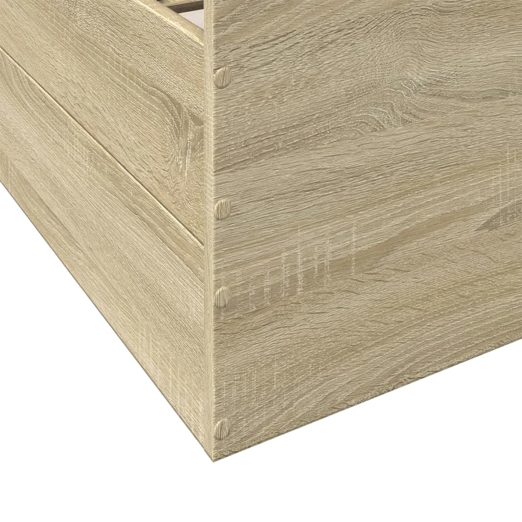 Okvir za krevet s ladicama boja hrasta 90x200 cm
