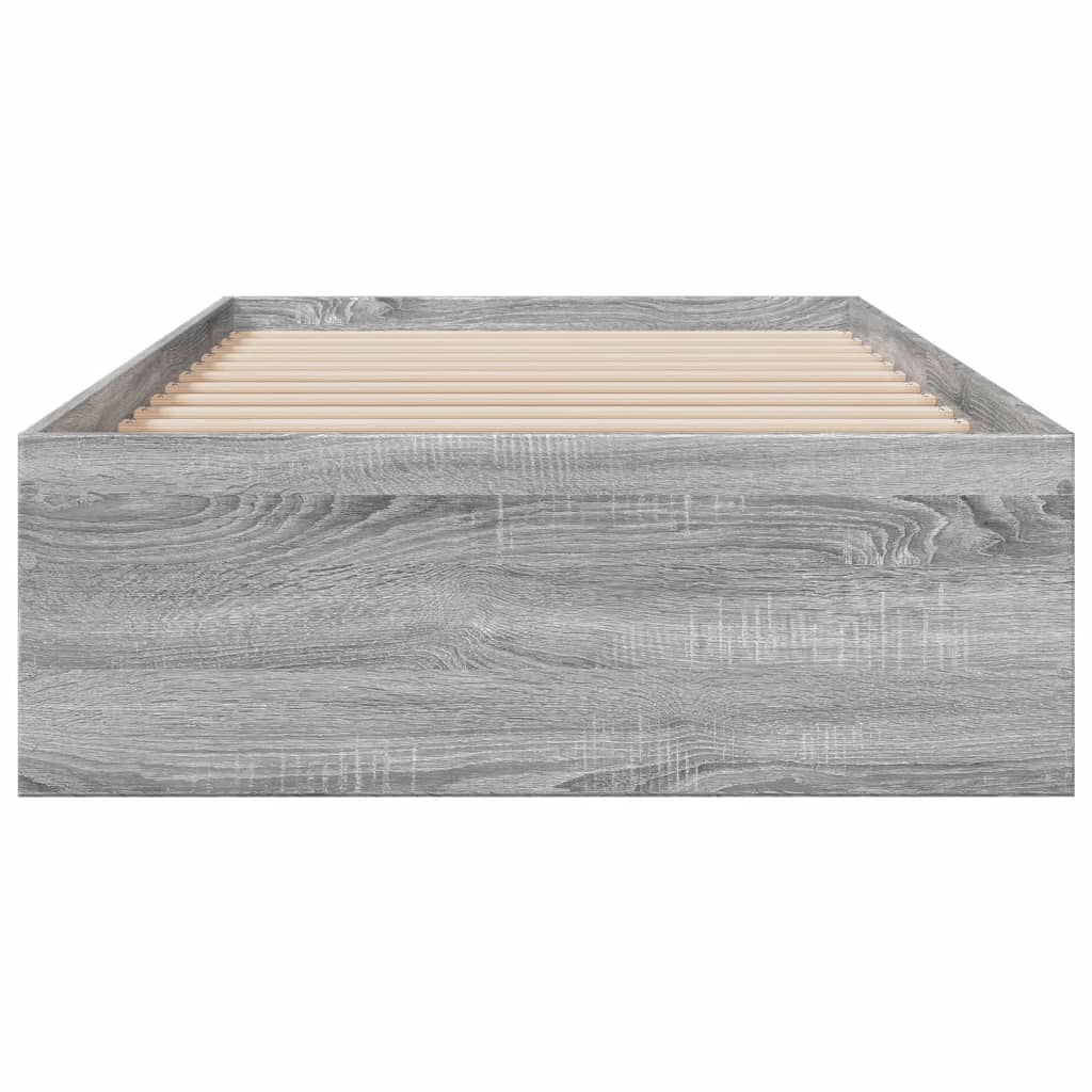 Okvir za krevet s ladicama boja hrasta 100x200 cm drveni