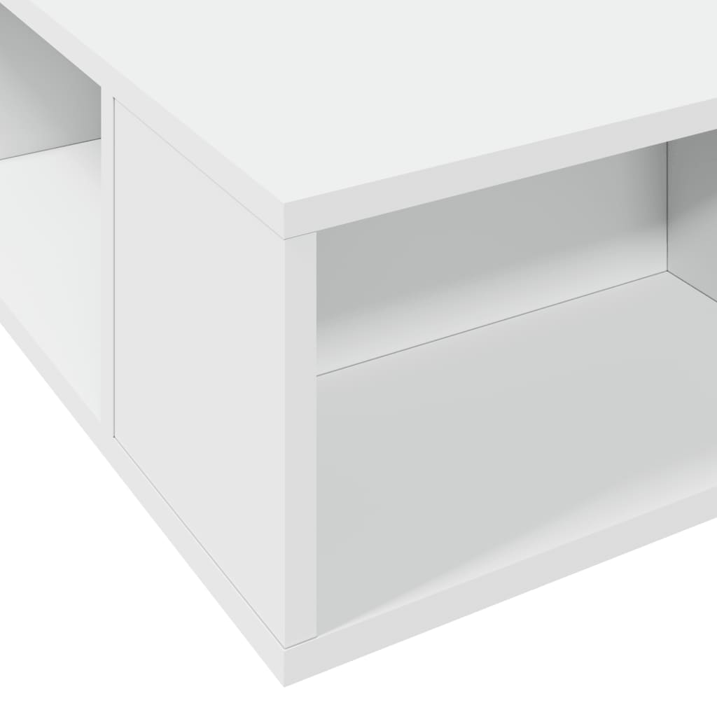 Okvir za krevet bijeli 200 x 200 cm od konstruiranog drva