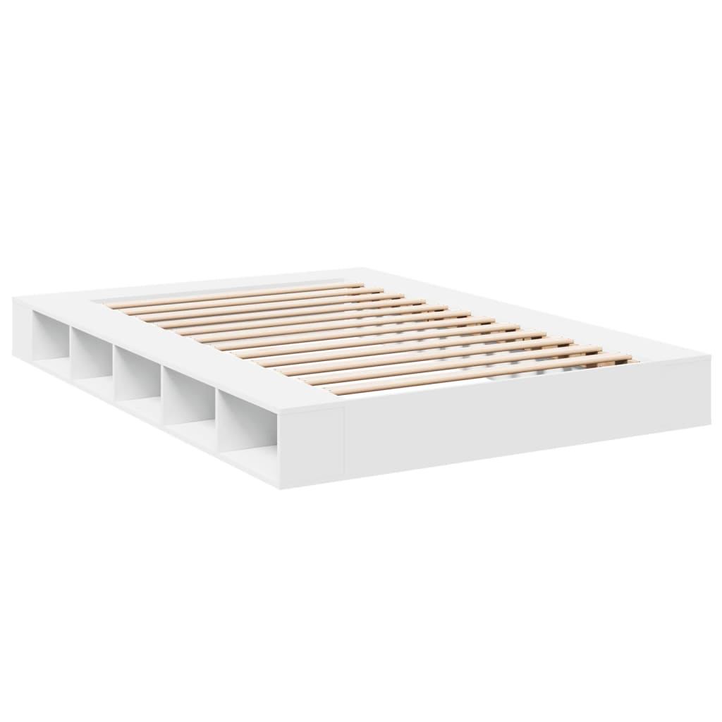 Okvir za krevet bijeli 150x200 cm konstruirano drvo
