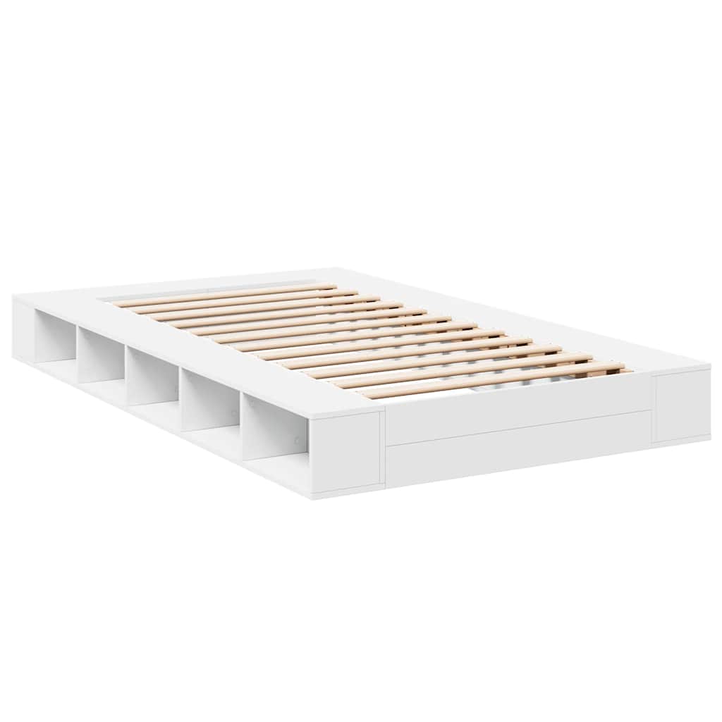 Okvir za krevet bijeli 135x190 cm konstruirano drvo