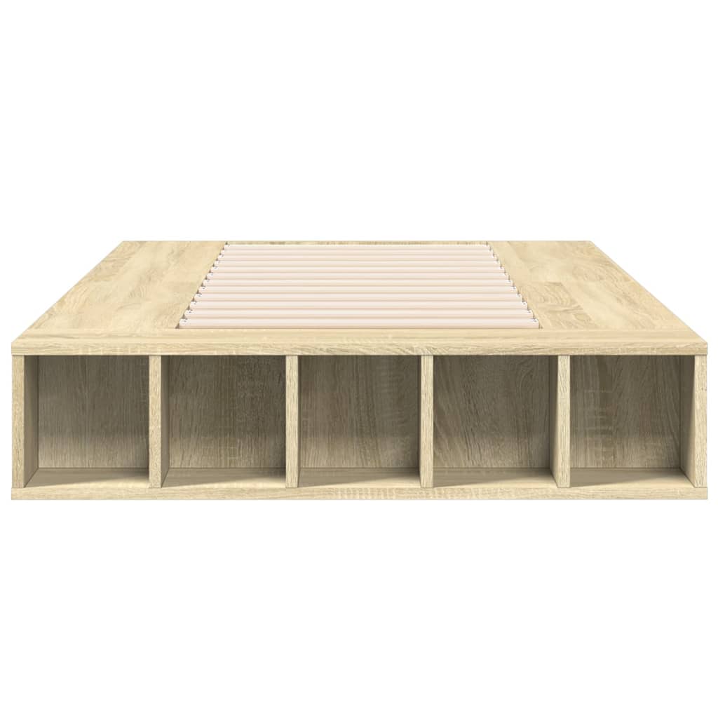 Okvir za krevet boja hrasta 90x200 cm konstruirano drvo