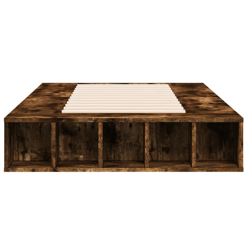 Okvir za krevet boja hrasta 90 x 200 cm konstruirano drvo