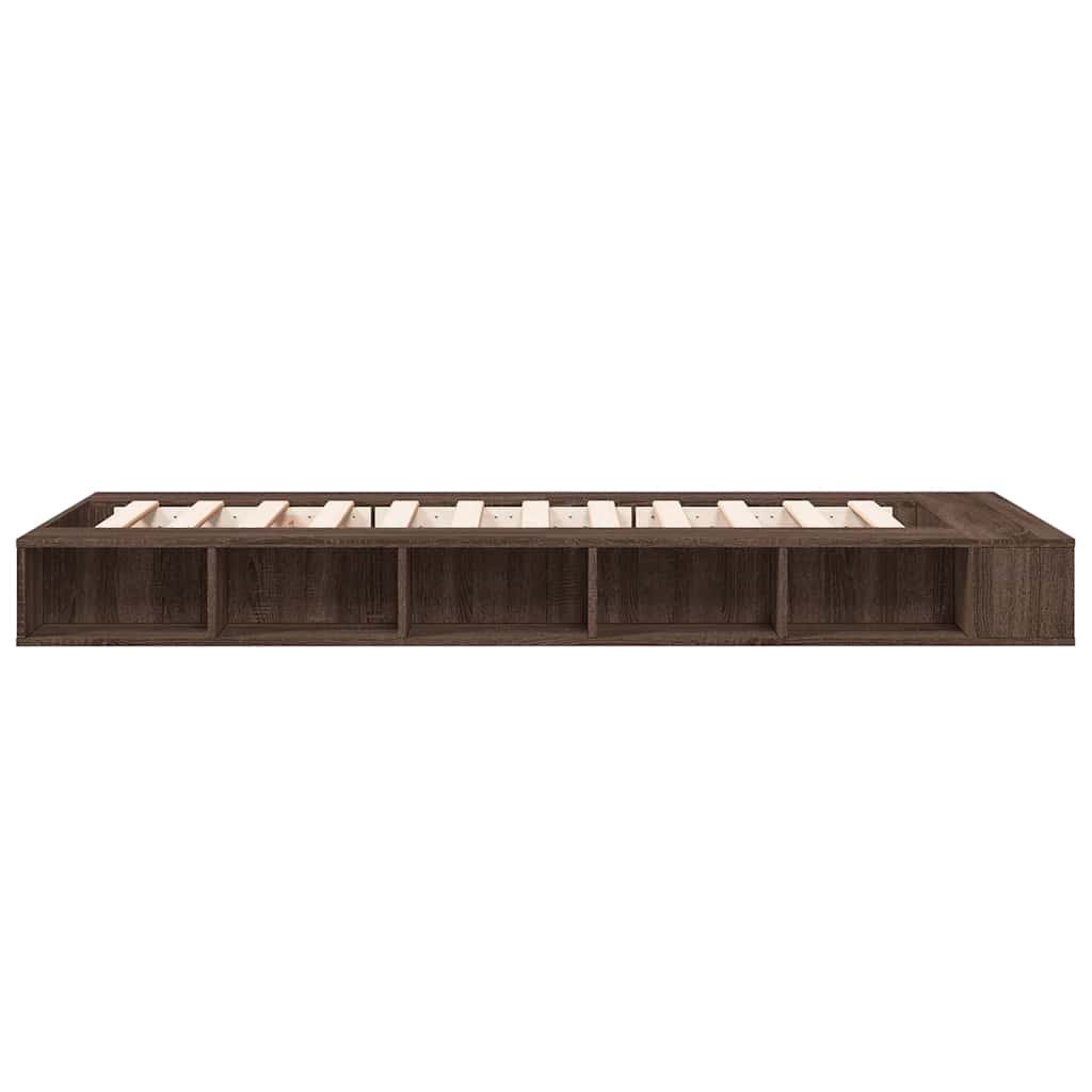Okvir za krevet smeđi hrast 90x190 cm konstruirano drvo