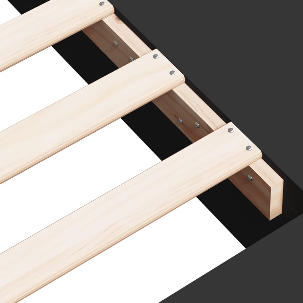 Okvir za krevet crni 75 x 190 cm od konstruiranog drva