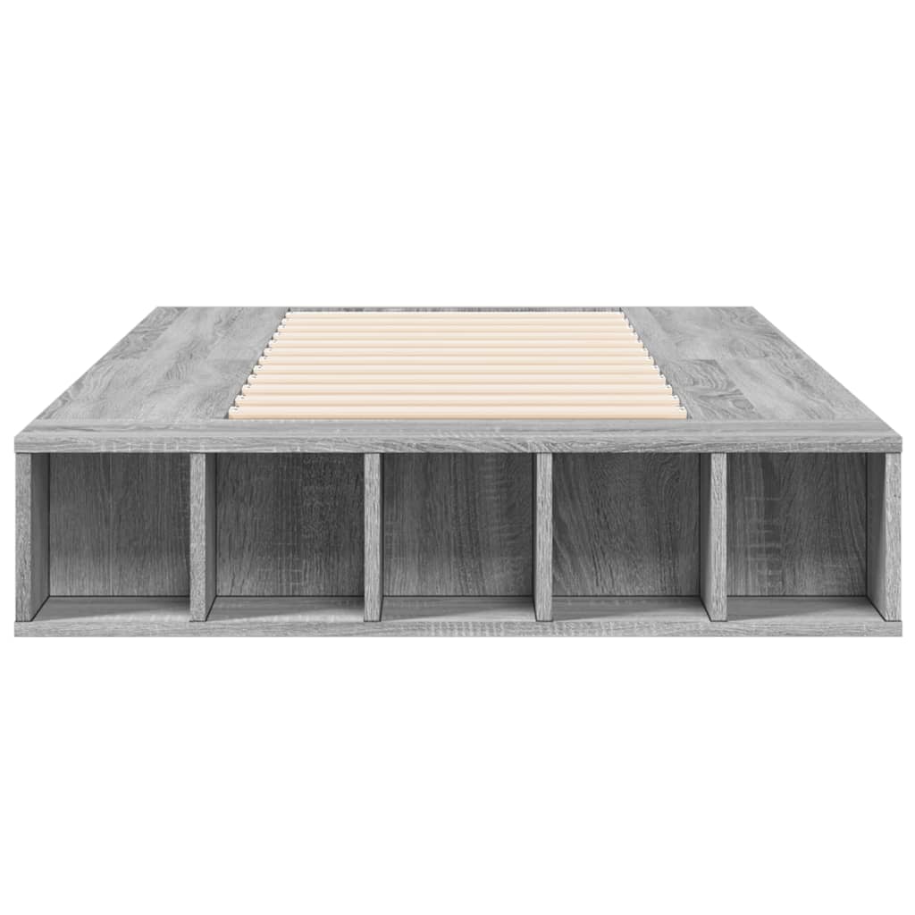 Okvir za krevet boja hrasta 75 x 190 cm od konstruiranog drva