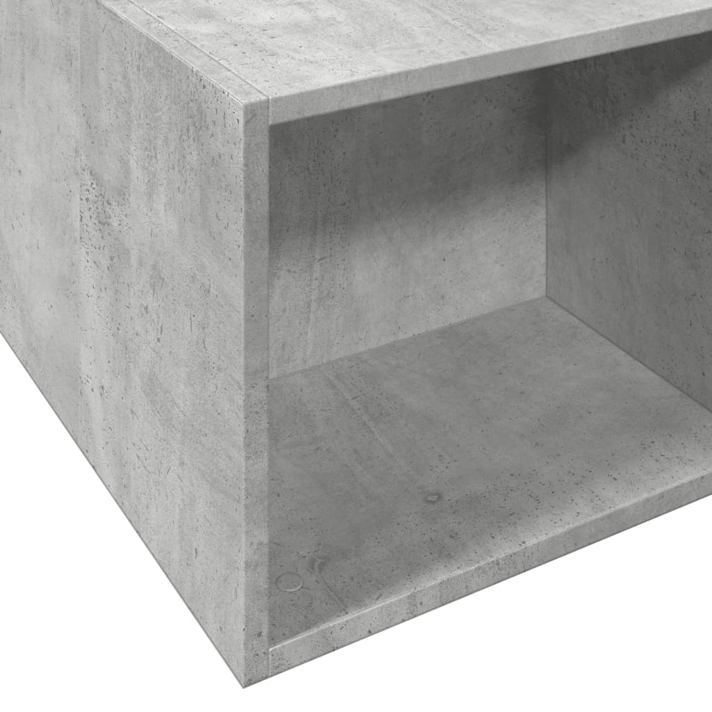 Okvir kreveta boja betona 150x200 cm od konstruiranog drva