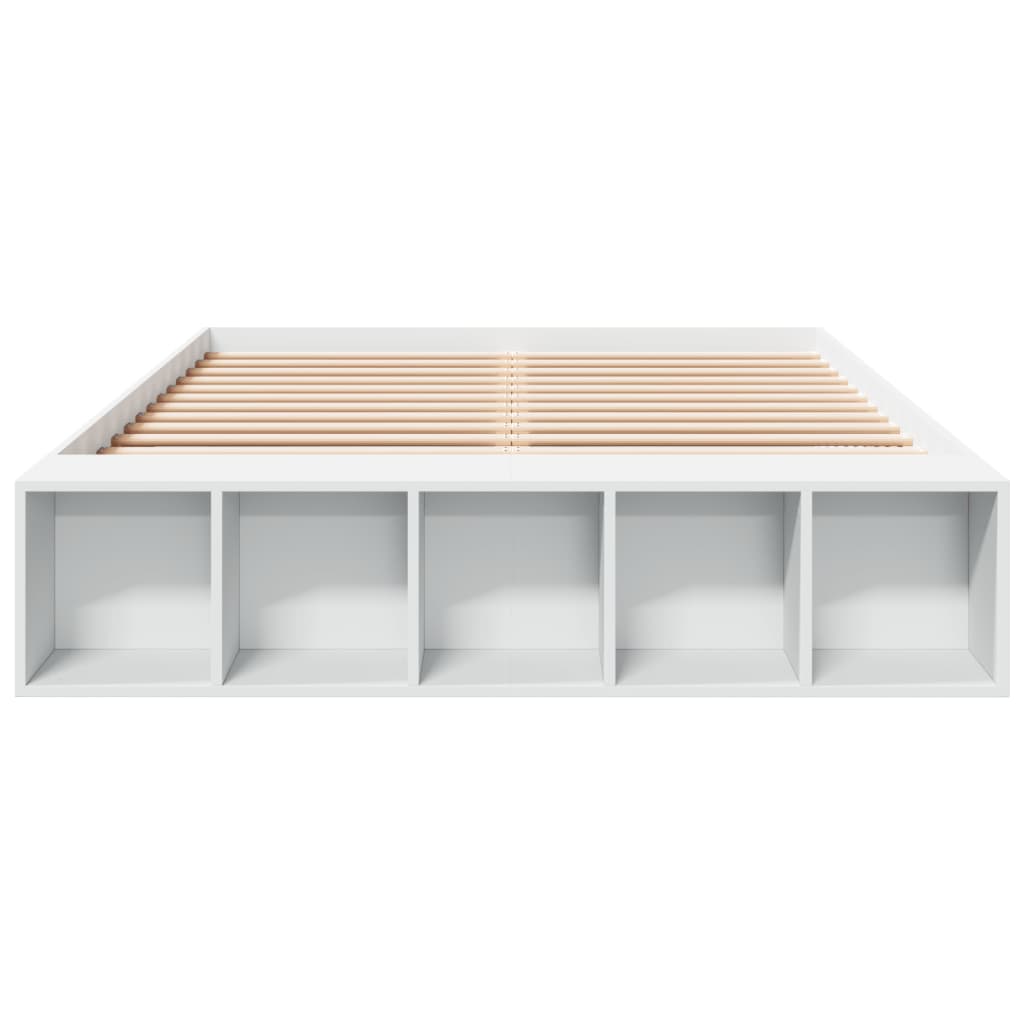 Okvir za krevet bijeli 135x190 cm konstruirano drvo