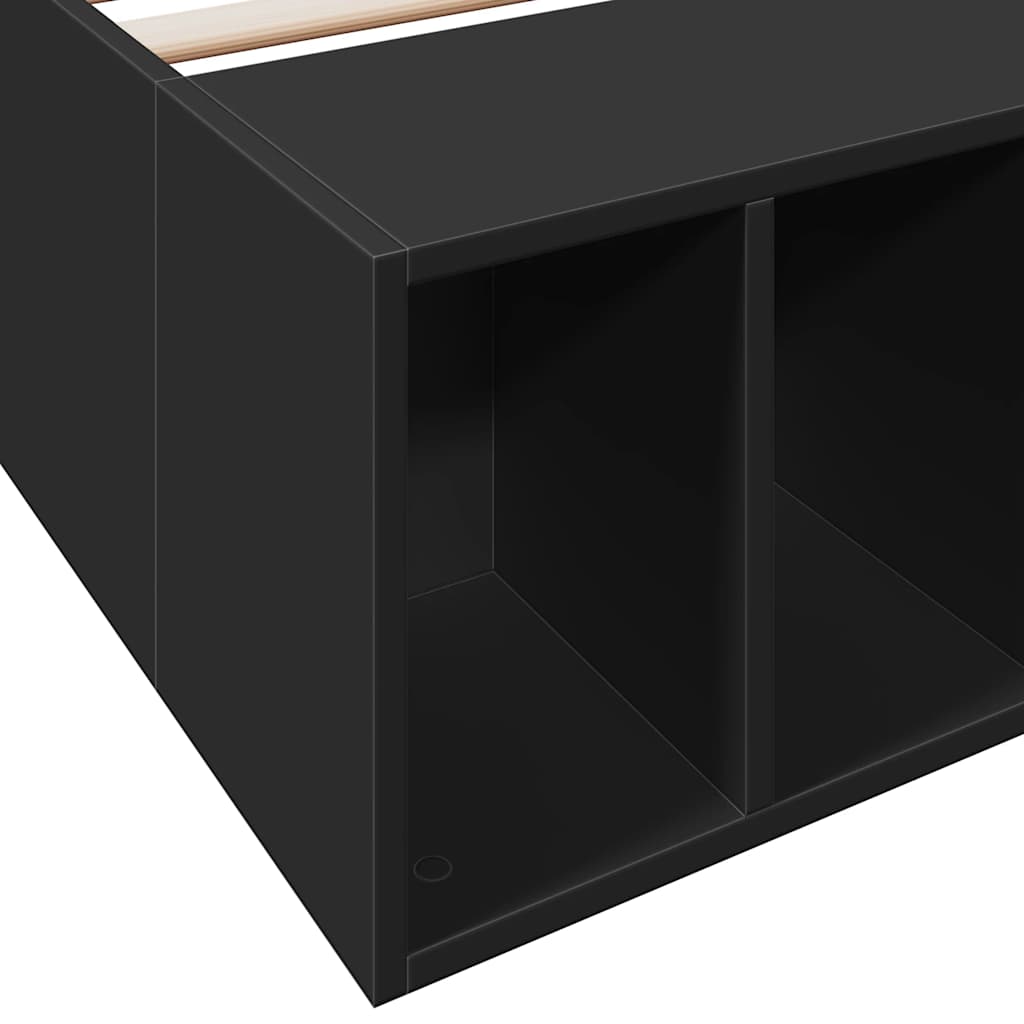 Okvir za krevet crni 100x200 cm konstruirano drvo