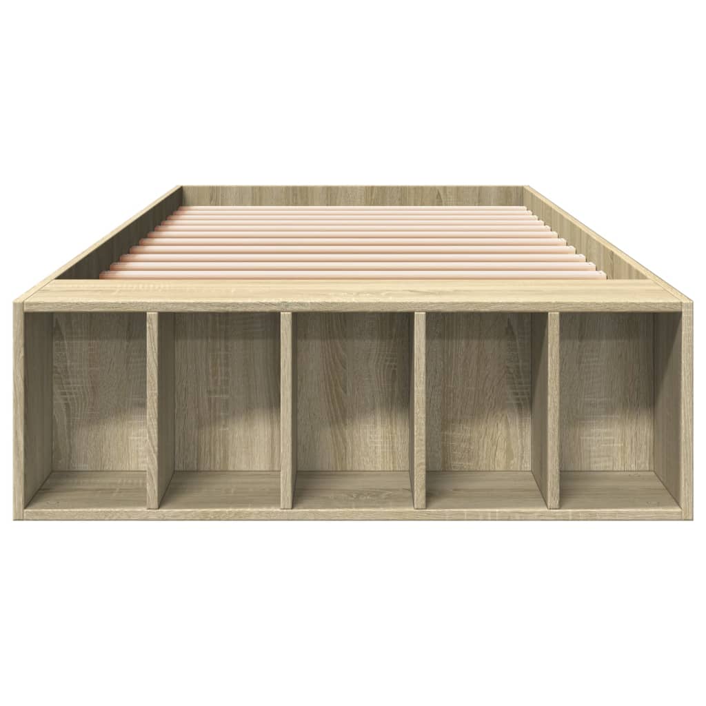 Okvir za krevet boja hrasta 100x200 cm od konstruiranog drva