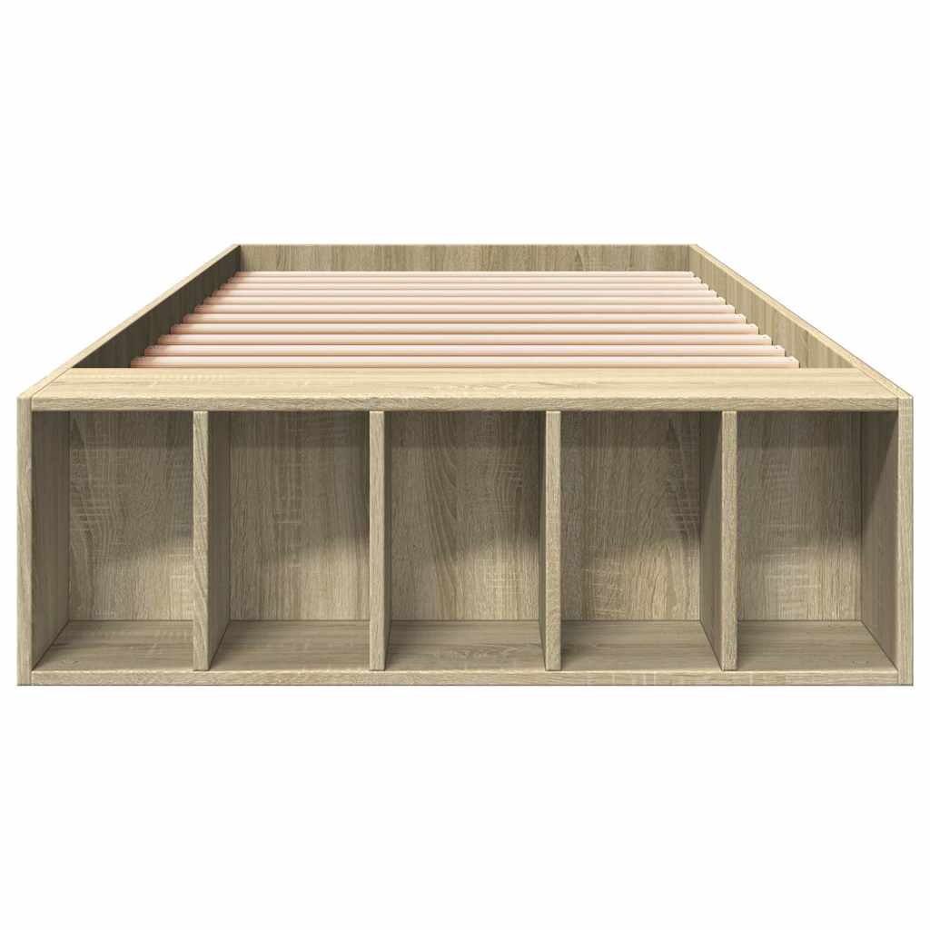 Okvir za krevet boja hrasta 90x200 cm konstruirano drvo