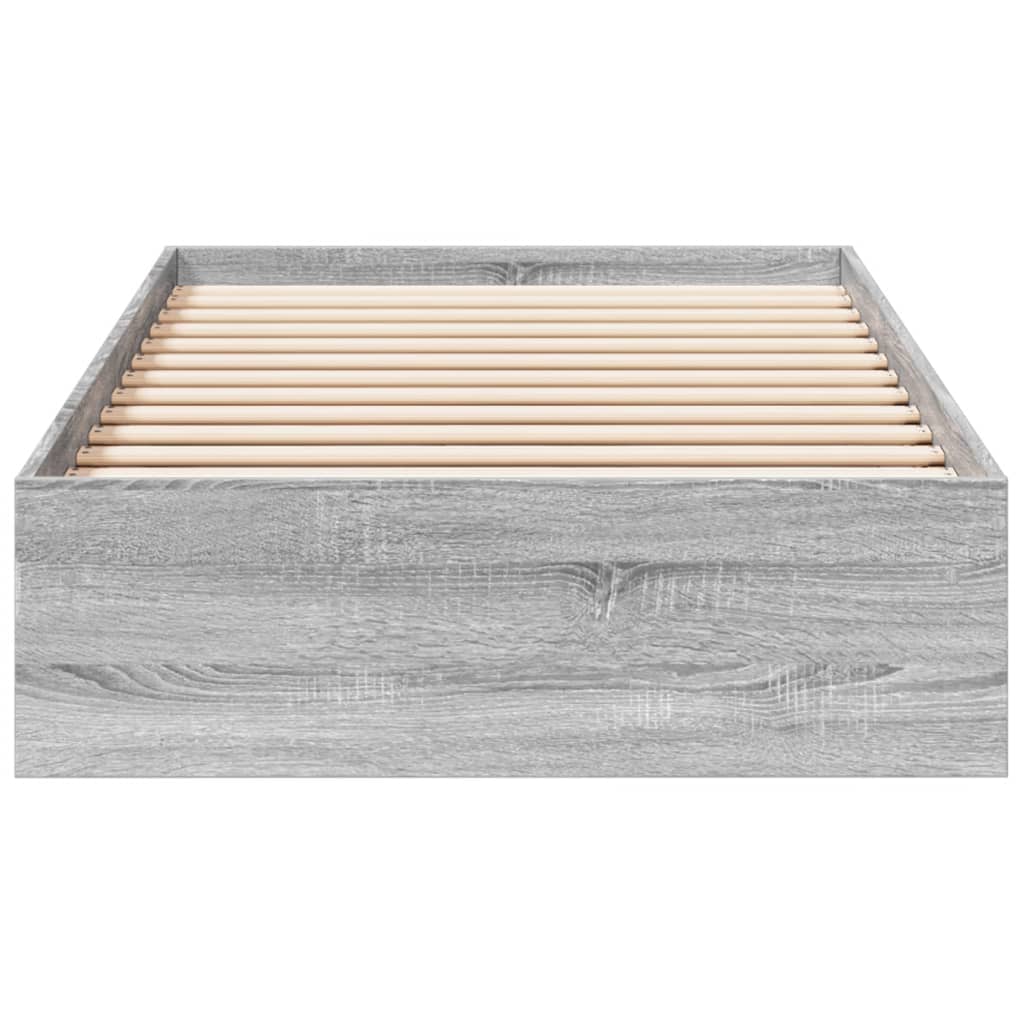 Okvir za krevet s ladicama boja hrasta 100x200 cm drveni