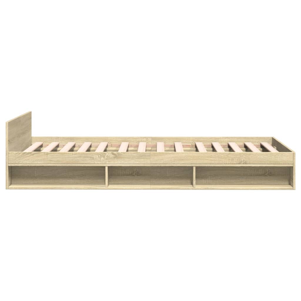 Okvir za krevet s ladicom boja hrasta 90x200 cm