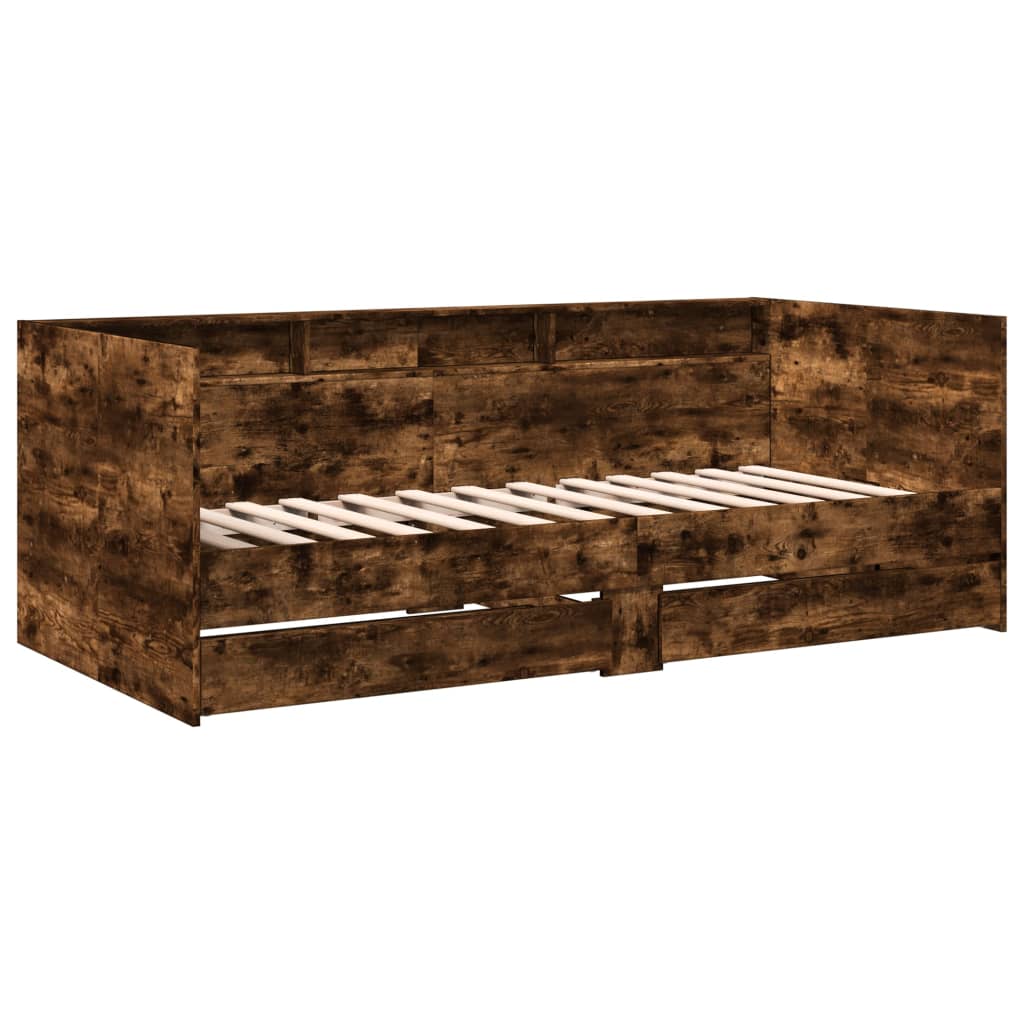 Dnevni krevet s ladicama bez madraca boja hrasta 100x200 cm