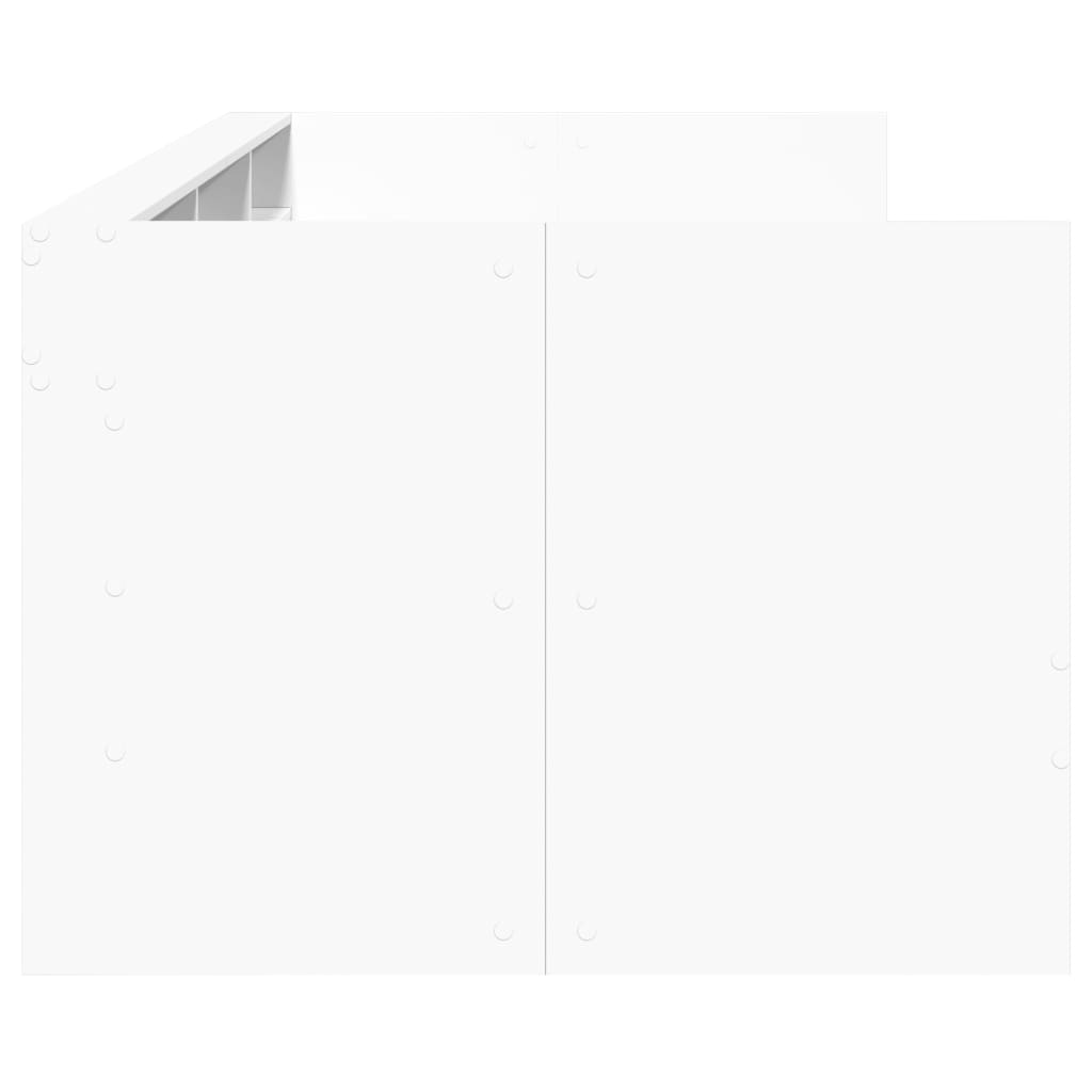 Dnevni krevet s ladicama bez madraca bijeli 90x200 cm