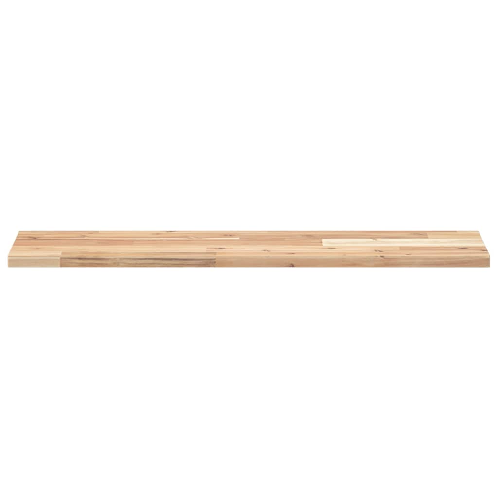 Plutajuće police 2 kom 80x20x2 cm Neobrađeno puno drvo akacije