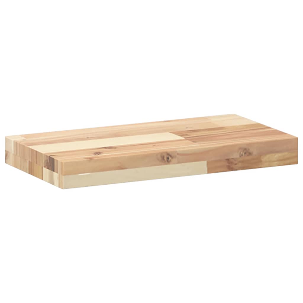 Plutajuće police 3 kom 40x20x4 cm Neobrađeno puno drvo akacije
