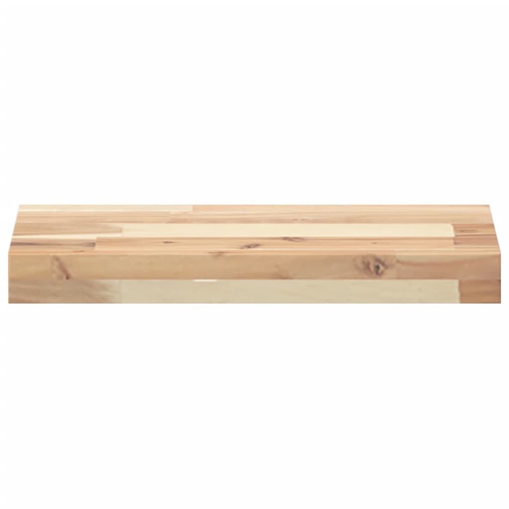 Plutajuće police 4 kom 60x20x4 cm Neobrađeno puno drvo akacije