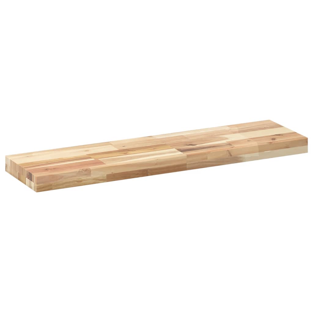 Plutajuće police 2 kom 80x20x4 cm Neobrađeno puno drvo akacije