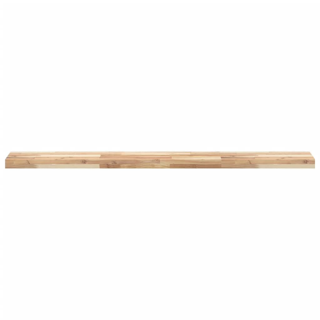 Plutajuće police 2 kom 120x20x4 cm Neobrađeno puno drvo akacije
