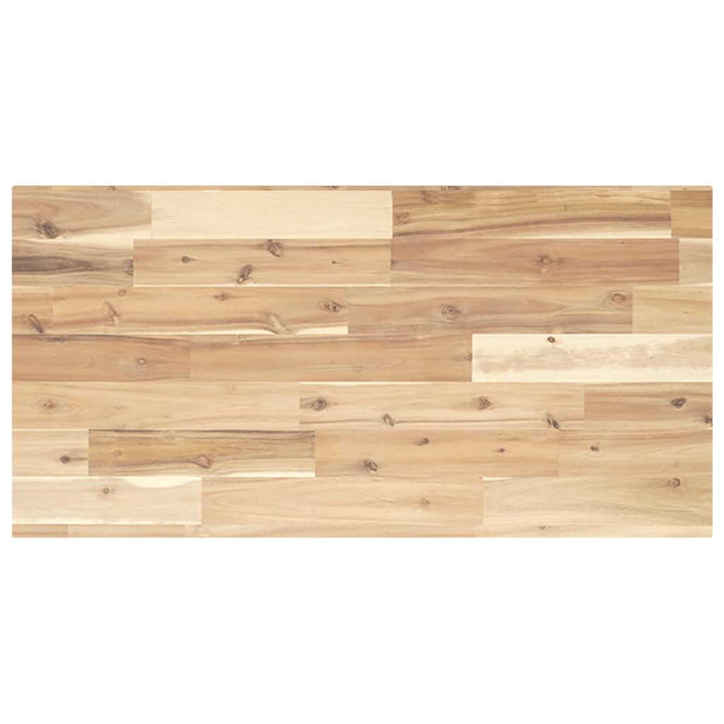 Površina za umivaonik neobrađena 100x40x2 cm od drva bagrema