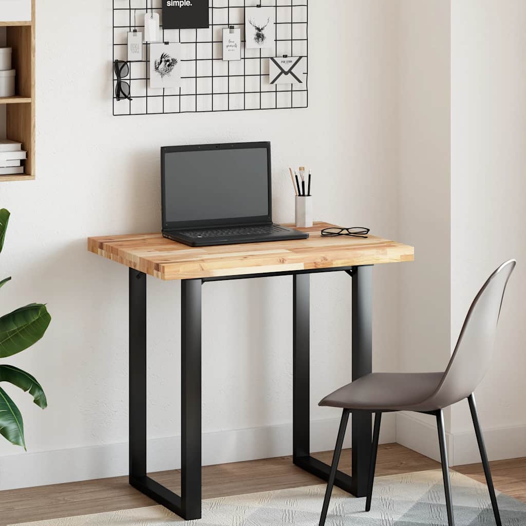 Ploča za radni stol neobrađena 100x60x4 cm od bagremovog drva