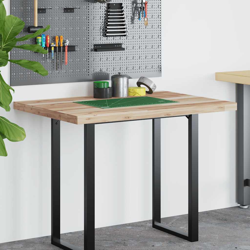 Ploča za radni stol neobrađena 100x80x4 cm od bagremovog drva