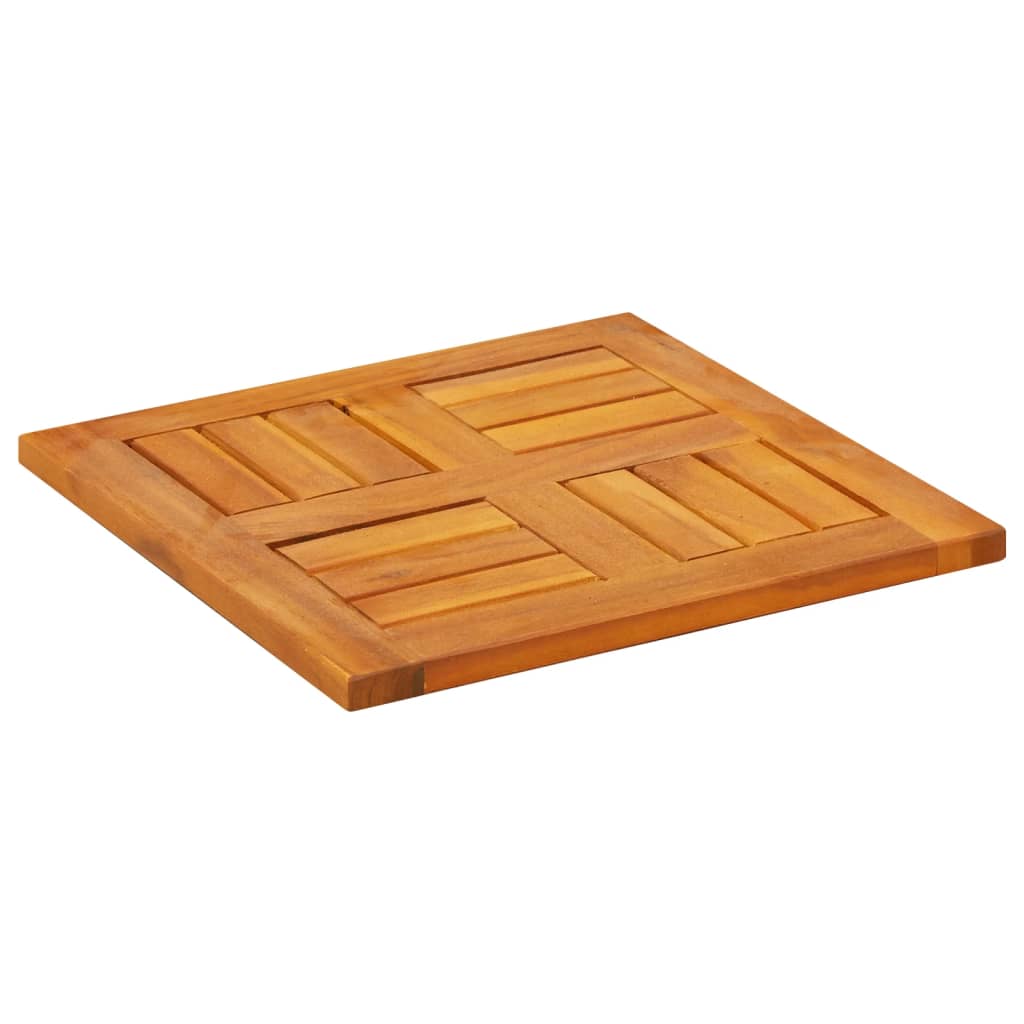 Stolna ploča 40 x 40 x 2 cm četvrtasta od masivnog drva bagrema
