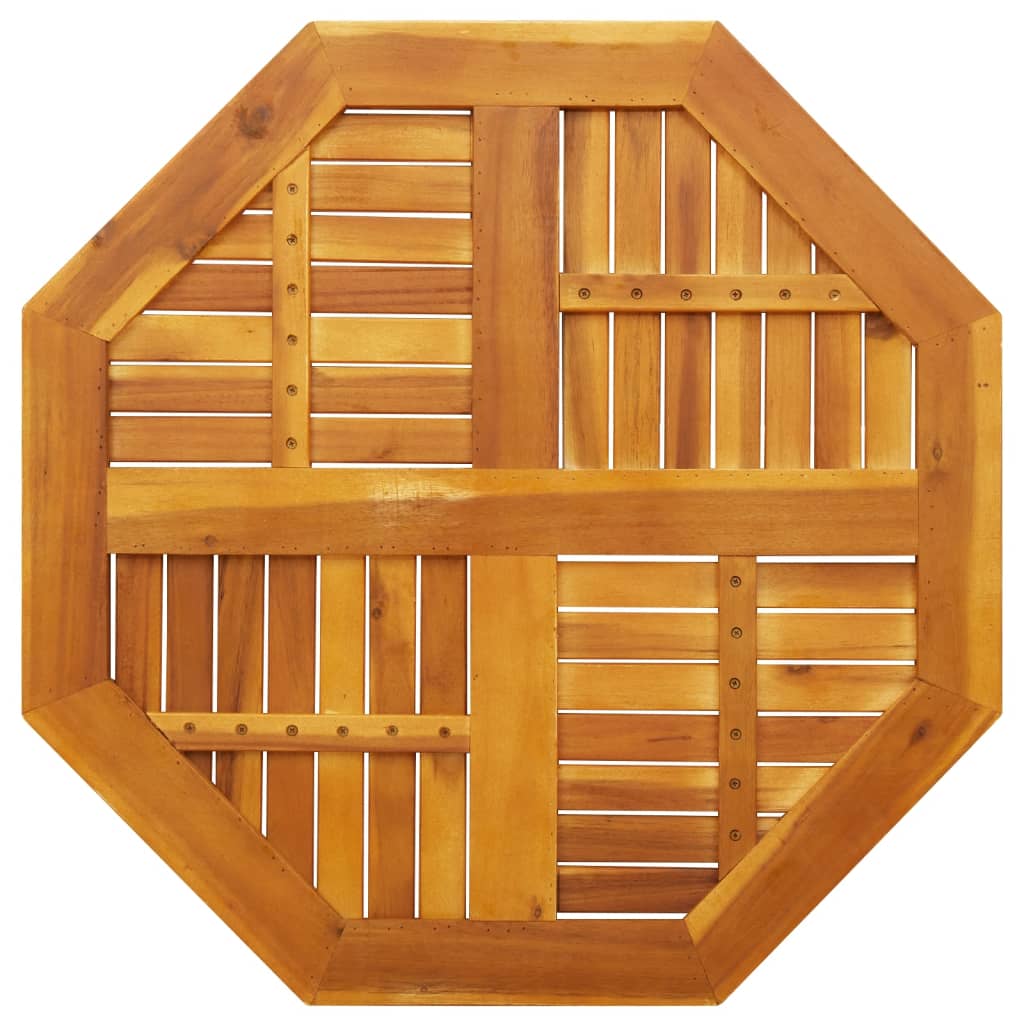 Stolna ploča 80x80x2,2 cm osmerokutna od masivnog drva bagrema