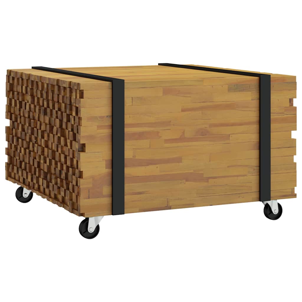 Kava Stol Smeđa 60 x 60 x 38 cm Čvrsto teak drvo