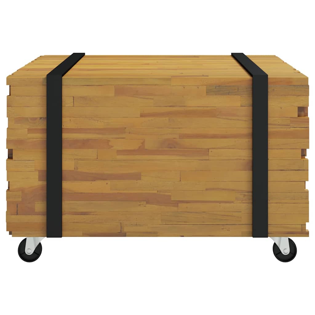 Kava Stol Smeđa 60 x 60 x 38 cm Čvrsto teak drvo