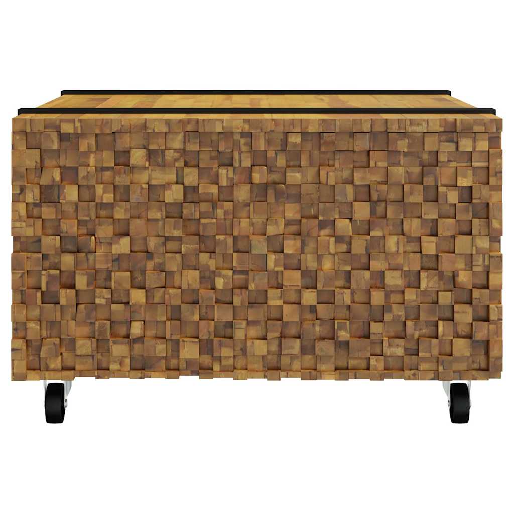 Kava Stol Smeđa 60 x 60 x 38 cm Čvrsto teak drvo