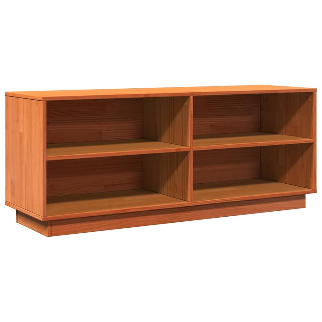 Ormarić za cipele voštano smeđi 110x34x45 cm masivna borovina
