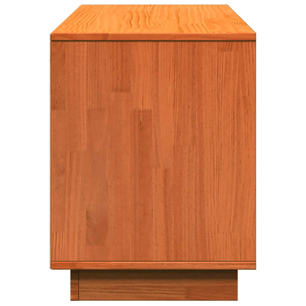 Ormarić za cipele voštano smeđi 110x34x45 cm masivna borovina