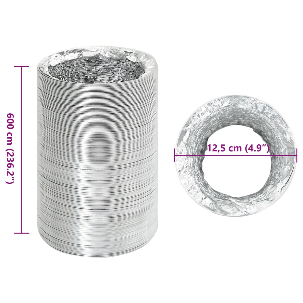 Ventilacijski kanal aluminijski 6 m Ø12,5 cm
