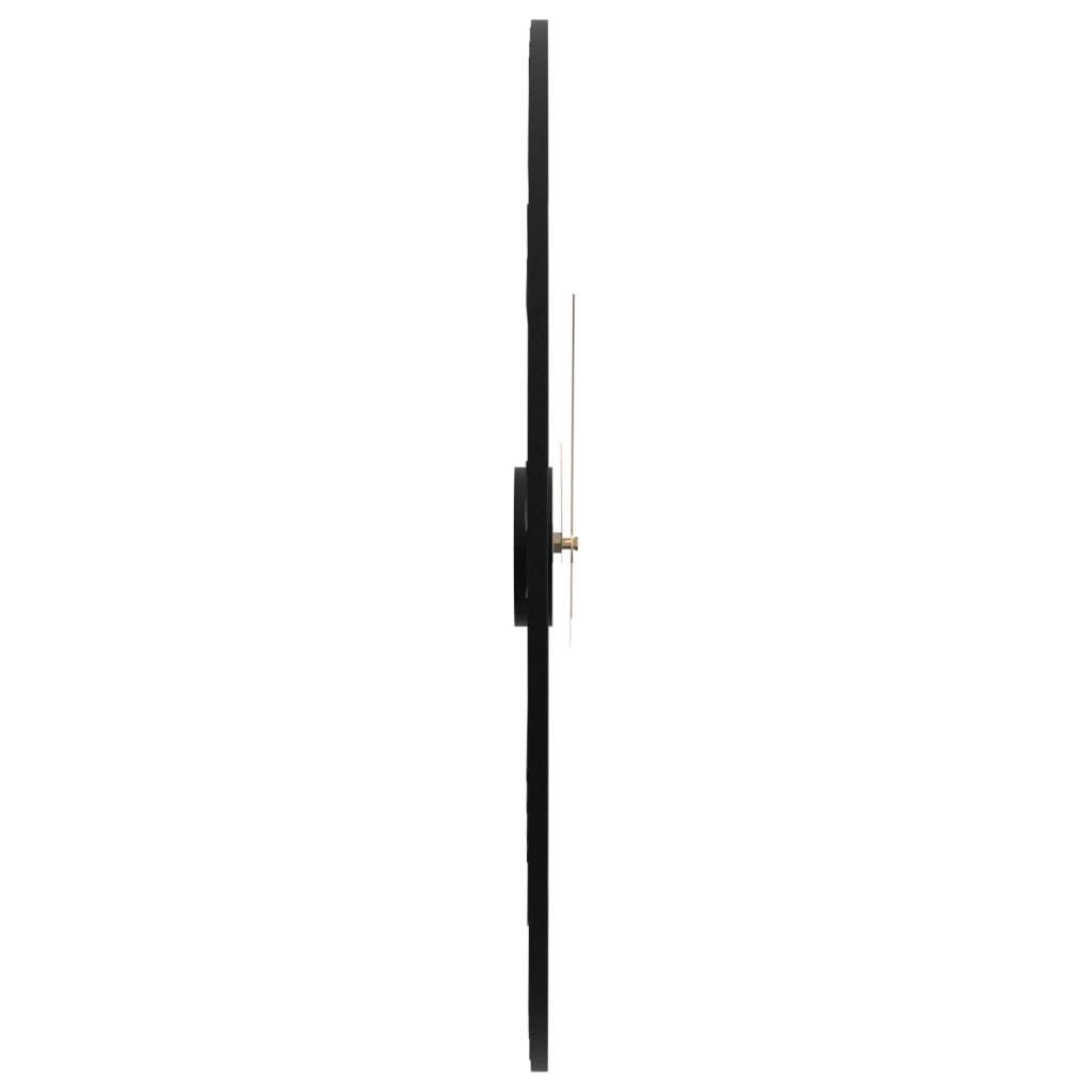 Zidni sat crni Ø 50 cm željezni
