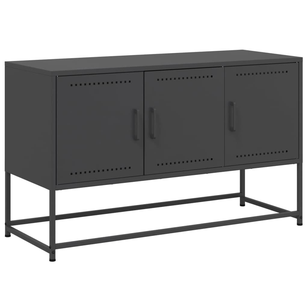 TV ormarić crni 100,5x39x60,5 cm čelični