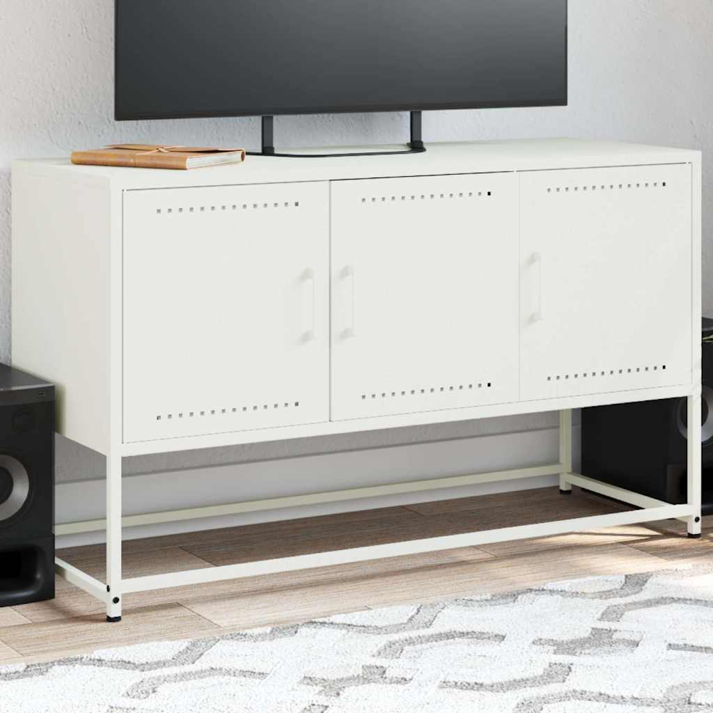 TV ormarić bijeli 100,5 x 39 x 60,5 cm čelični